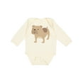 thumbnail image 1 of Inktastic Bulldog Boys or Girls Long Sleeve Baby Bodysuit, 1 of 5