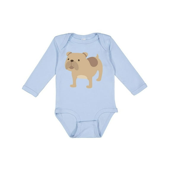 Inktastic Bulldog Boys or Girls Long Sleeve Baby Bodysuit