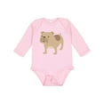 thumbnail image 1 of Inktastic Bulldog Boys or Girls Long Sleeve Baby Bodysuit, 1 of 5