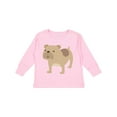 thumbnail image 1 of Inktastic Bulldog Boys or Girls Long Sleeve Toddler T-Shirt, 1 of 5