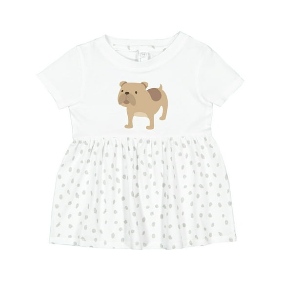 Inktastic Bulldog Girls Baby Dress