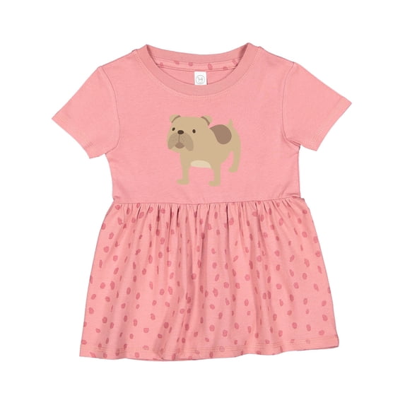 Inktastic Bulldog Girls Baby Dress