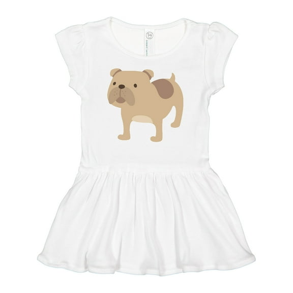 Inktastic Bulldog Girls Baby Dress
