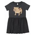 thumbnail image 1 of Inktastic Bulldog Girls Toddler Dress, 1 of 5