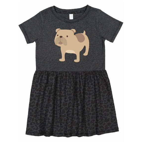 Inktastic Bulldog Girls Toddler Dress