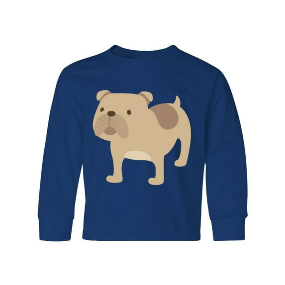 Inktastic Bulldog Long Sleeve Youth T-Shirt