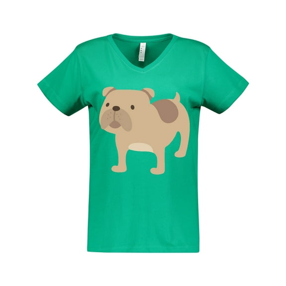Inktastic Bulldog Women's V-Neck T-Shirt