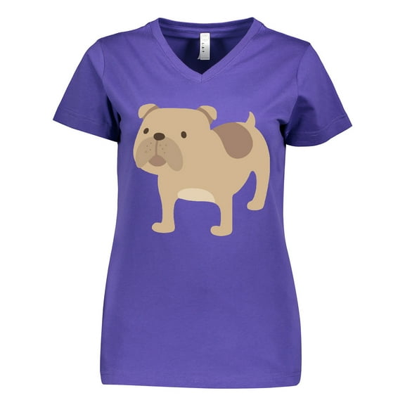 Inktastic Bulldog Women's V-Neck T-Shirt