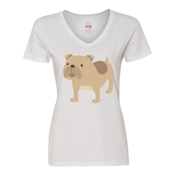 Inktastic Bulldog Women's V-Neck T-Shirt