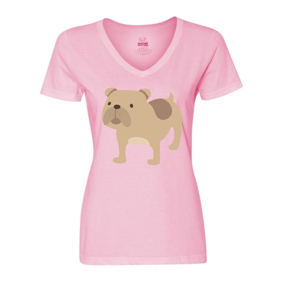 Inktastic Bulldog Women's V-Neck T-Shirt