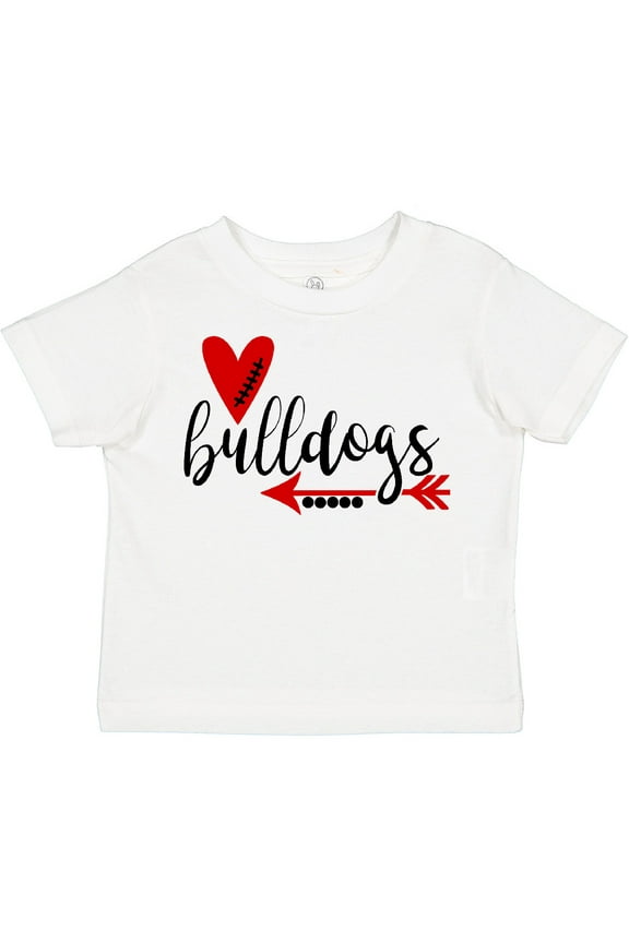 Bulldogs with Heart and Arrow Boys or Girls Toddler T-Shirt