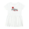 thumbnail image 1 of Inktastic Bulldogs with Heart and Arrow Girls Baby Dress, 1 of 5