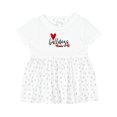 thumbnail image 1 of Inktastic Bulldogs with Heart and Arrow Girls Baby Dress, 1 of 5