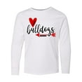 thumbnail image 1 of Inktastic Bulldogs with Heart and Arrow Long Sleeve Youth T-Shirt, 1 of 5