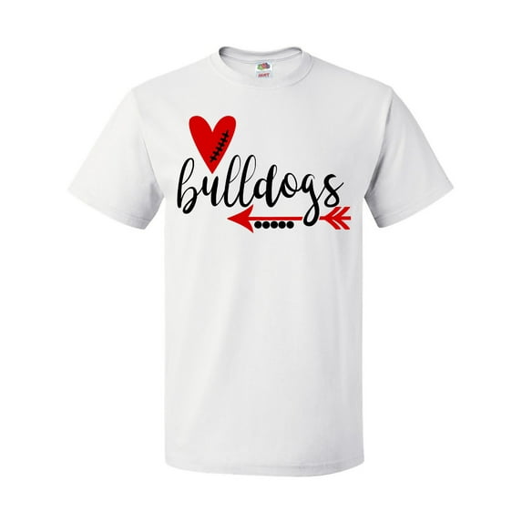 Inktastic Bulldogs with Heart and Arrow T-Shirt
