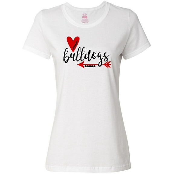 Inktastic Bulldogs with Heart and Arrow Women's T-Shirt