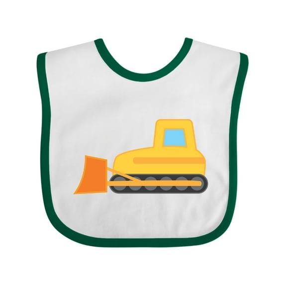 Inktastic Bulldozer Construction Truck Boys or Girls Baby Bib