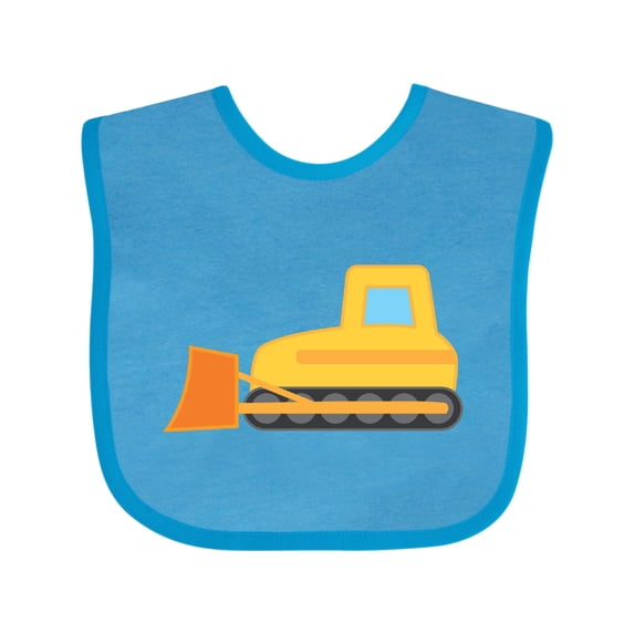 Inktastic Bulldozer Construction Truck Boys or Girls Baby Bib