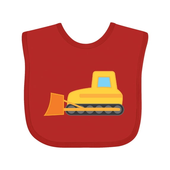Inktastic Bulldozer Construction Truck Boys or Girls Baby Bib