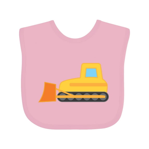 Inktastic Bulldozer Construction Truck Boys or Girls Baby Bib