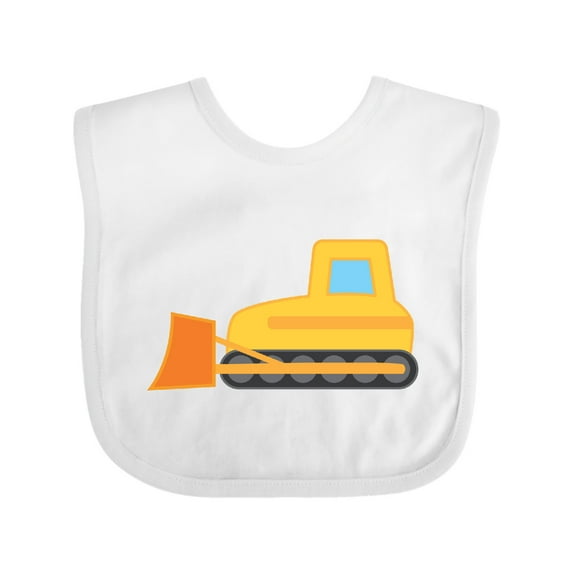 Inktastic Bulldozer Construction Truck Boys or Girls Baby Bib