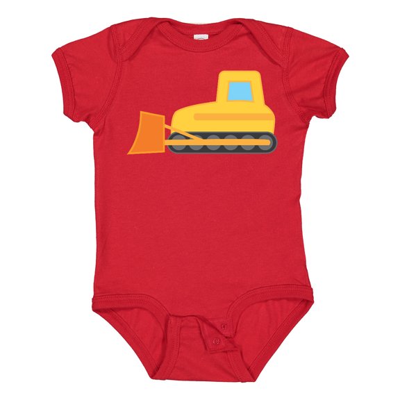 Inktastic Bulldozer Construction Truck Boys or Girls Baby Bodysuit
