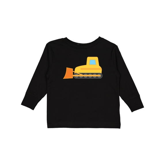 Inktastic Bulldozer Construction Truck Boys or Girls Long Sleeve Toddler T-Shirt