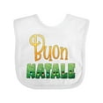 thumbnail image 1 of Inktastic Buon Natale Christmas Tree Lights Boys or Girls Baby Bib, 1 of 4