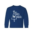 thumbnail image 1 of Inktastic Buon Natale Christmas Tree with Heart and Star Long Sleeve Youth T-Shirt, 1 of 5