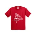 thumbnail image 1 of Inktastic Buon Natale Christmas Tree with Heart and Star Youth T-Shirt, 1 of 5