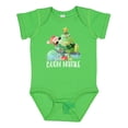 thumbnail image 1 of Inktastic Buon Natale Cute Santa and Christmas Tree Boys or Girls Baby Bodysuit, 1 of 5