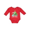 thumbnail image 1 of Inktastic Buon Natale Cute Santa and Christmas Tree Boys or Girls Long Sleeve Baby Bodysuit, 1 of 5