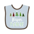 thumbnail image 1 of Inktastic Buon Natale Festive Christmas Trees Boys or Girls Baby Bib, 1 of 4
