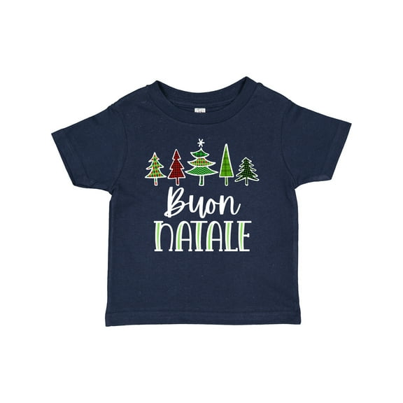 Inktastic Buon Natale Festive Christmas Trees Boys or Girls Baby T-Shirt