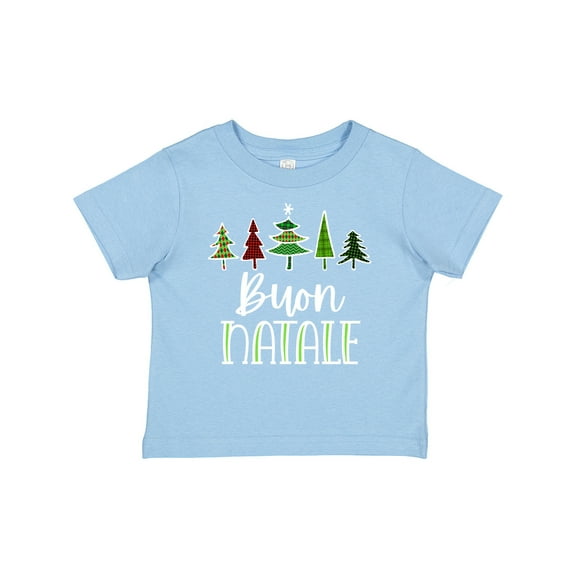 Inktastic Buon Natale Festive Christmas Trees Boys or Girls Baby T-Shirt