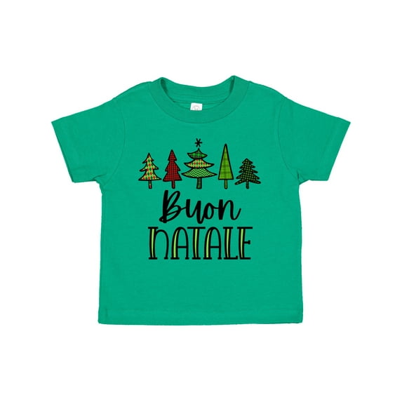 Inktastic Buon Natale Festive Christmas Trees Boys or Girls Toddler T-Shirt