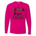 thumbnail image 1 of Inktastic Buon Natale Festive Christmas Trees Long Sleeve T-Shirt, 1 of 5