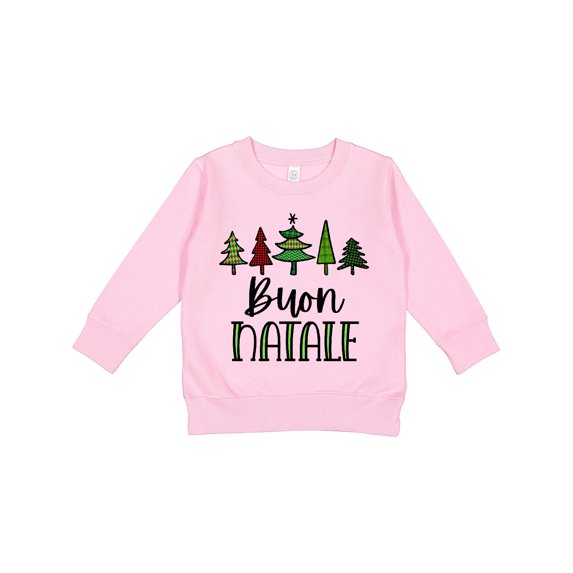 Inktastic Buon Natale Festive Christmas Trees Toddler Sweatshirt