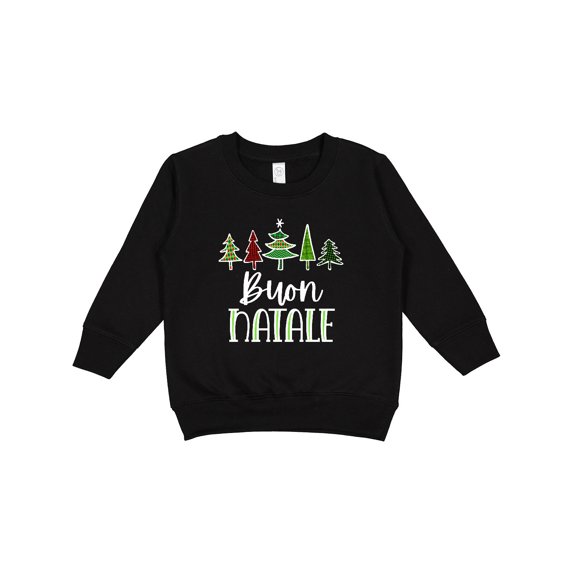 Inktastic Buon Natale Festive Christmas Trees Toddler Sweatshirt