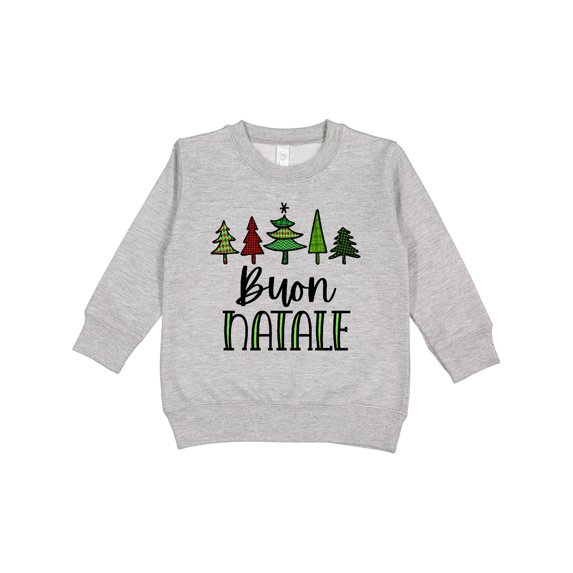 Inktastic Buon Natale Festive Christmas Trees Toddler Sweatshirt