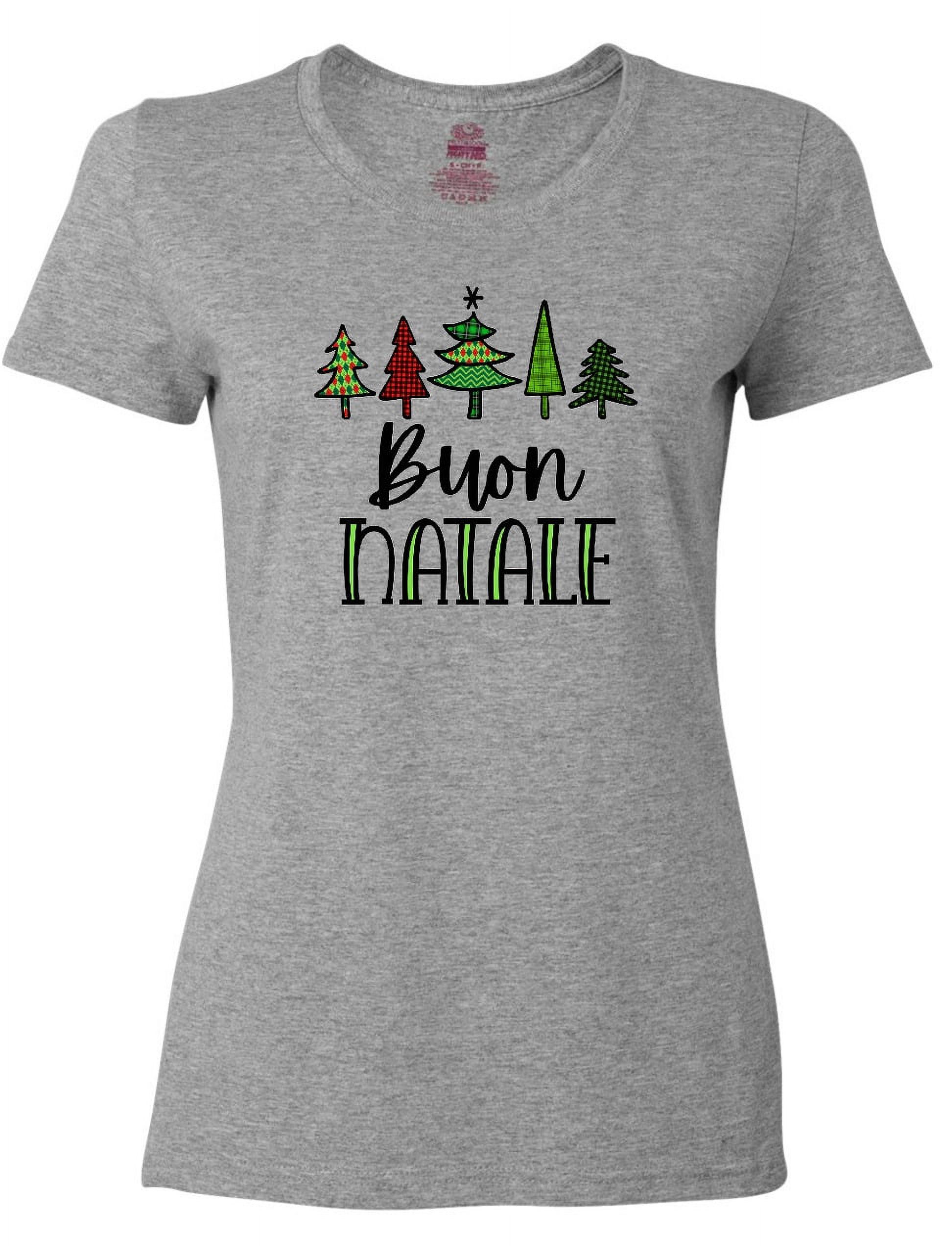 T-shirt con stampa albero di Natale