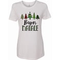 thumbnail image 1 of Inktastic Buon Natale Festive Christmas Trees Women's T-Shirt, 1 of 5
