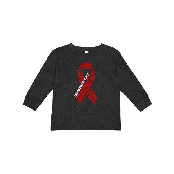 Inktastic Burn Survivor Awareness Boys or Girls Long Sleeve Toddler T-Shirt