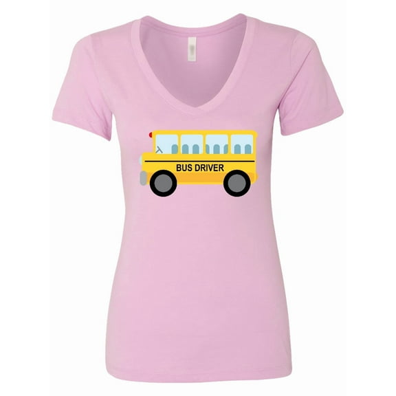 Inktastic Bus Driver School Bus Women's V-Neck T-Shirt