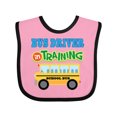 thumbnail image 1 of Inktastic Bus Driver in Training Boys or Girls Baby Bib, 1 of 4