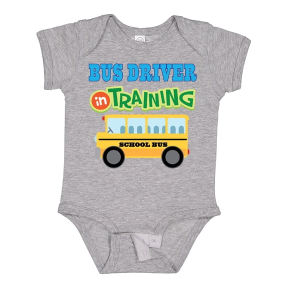 Inktastic Bus Driver in Training Boys or Girls Baby Bodysuit