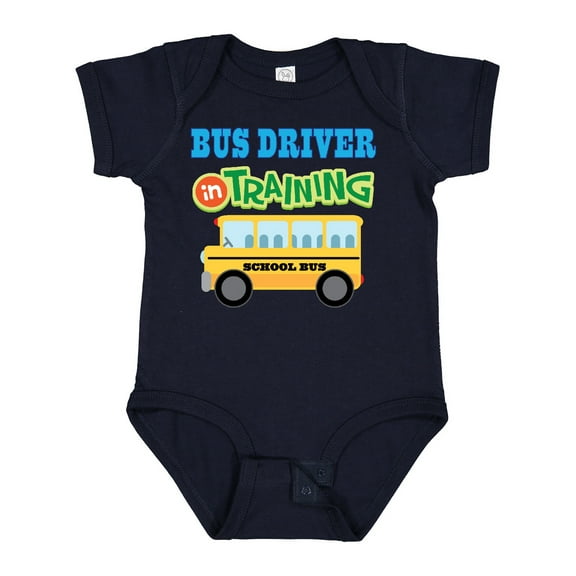 Inktastic Bus Driver in Training Boys or Girls Baby Bodysuit