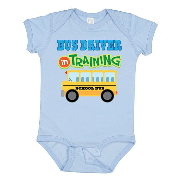 Inktastic Bus Driver in Training Boys or Girls Baby Bodysuit