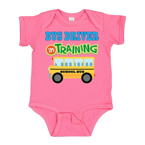 Inktastic Bus Driver in Training Boys or Girls Baby Bodysuit