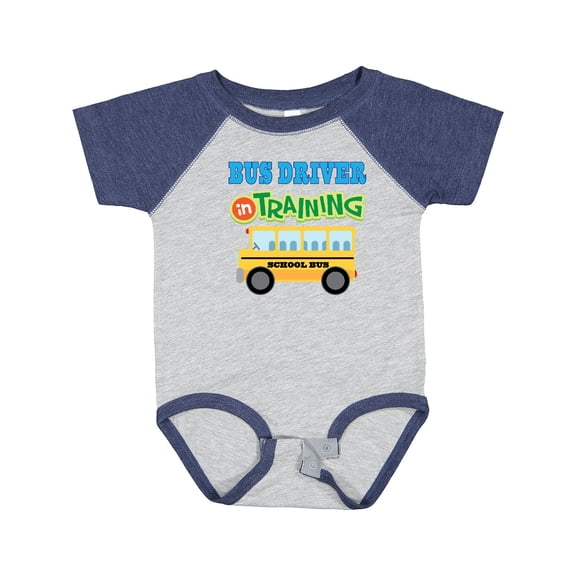 Inktastic Bus Driver in Training Boys or Girls Baby Bodysuit